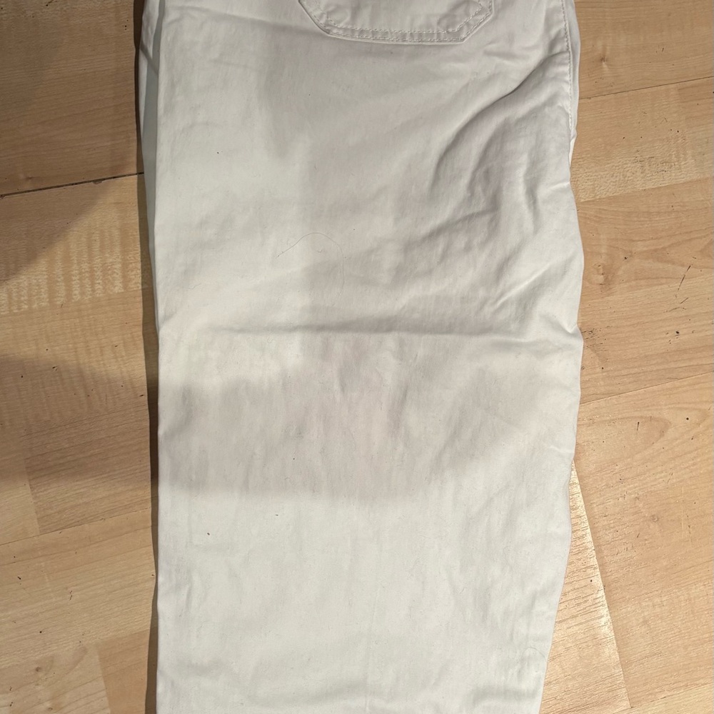 White Casual cropped Pants sz 12